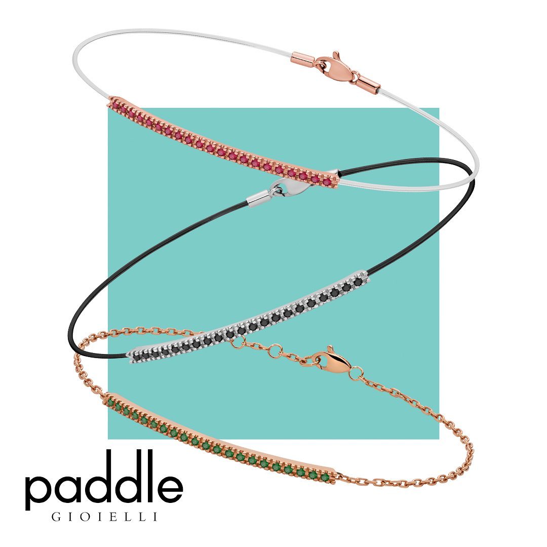 bracciali padel offerte diamanti paddle gioielli donna oro smeraldo rubino zaffiro