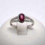 Anello in Oro con Diamanti 0.26ct e Rubino 0.70ct Giorgio Visconti