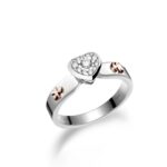 Anello in Oro Bianco e Diamanti 0.17ct LeBebé - Gli Amori