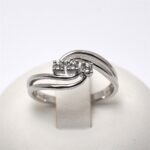 Anello Trilogy in Oro e Diamanti 0.14ct Giorgio Visconti