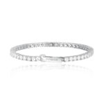 Bracciale in Argento Tennis con Zirconi 3mm Donna Mabina