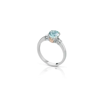Anello con Acquamarina e Diamanti Roberto Giannotti LUXAM03