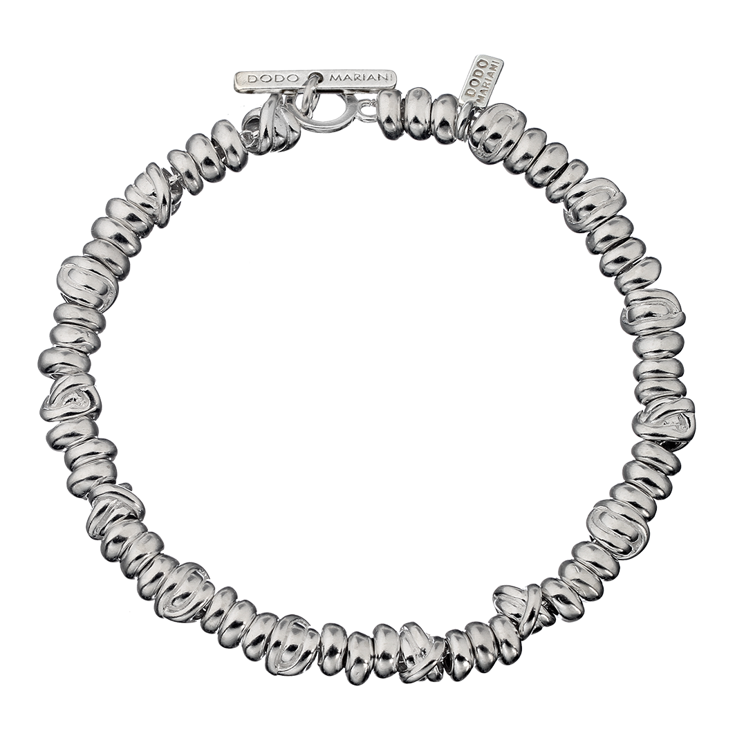 BR102-nodini-particelle.png Bracciale Nodini e Particelle in Argento Donna Dodo Mariani - immagine 1