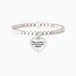 Bracciale Donna Kidult Elasticizzato con Perle Cuore | Sorella - Family