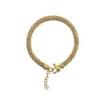 Bracciale in Bronzo Dorato Maxi Catena Popcorn Donna Bronzallure