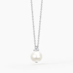 Collana Punto Luce e Perla Coltivata Donna Mabina