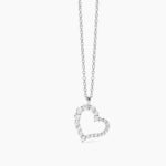 Collana in Argento Cuore in Ziconi Donna Mabina