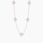 Girocollo con Fiori in Madreperla in Argento Donna Mabina