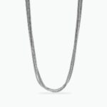 Girocollo in Acciaio Multifilo Maglia Snake Donna Kidult