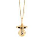 Collana con Ciondolo Suonamore Ciuccio Dorato Donna Le Bebé