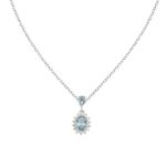 Collana con Ciondolo Lady Kate Blu London Pendente in Argento Donna Amen
