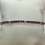 Bracciale Tennis con Rubini Alternati Diamanti Bianchi Giorgio Visconti