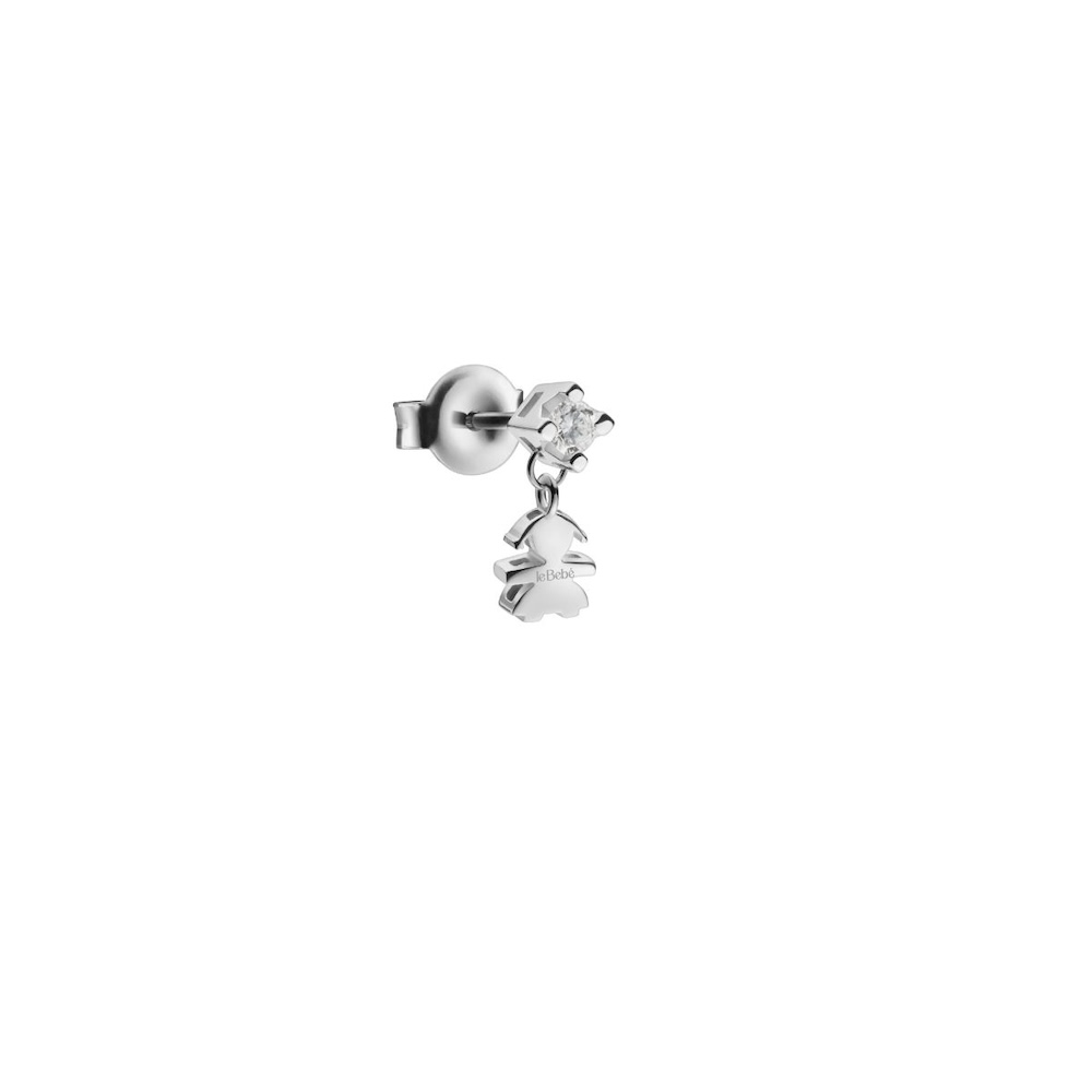 Mono-orecchino-punto-luce-con-bimba-pendente-le-bebe-LBB965.jpg Orecchino in Oro 18kt Punto Luce e Bimba Pendente Le Bebè - I Tesorini - immagine 1