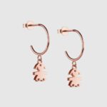 Orecchini Semicerchio con Pendente Bimba Oro Rosè Le Bebè - I Mini
