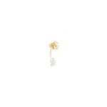 Orecchino in Oro Giallo Bimba con Diamantino e Perla Le Bebé - Le Perle