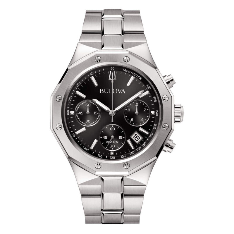 Orologio Bulova Octagon Chronograph nero 96B410