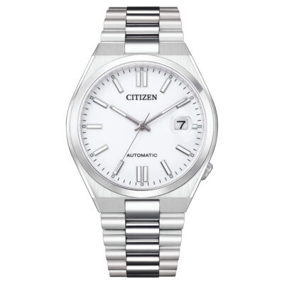 Orologio automatico solo tempo quadrante bianco citizen nj0150 81A