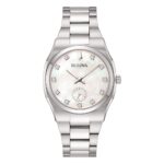 Orologio Bulova  Madreperla Diamanti Surveyor Lady Piccoli Secondi Donna 96P242