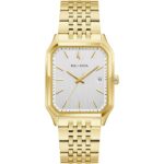 Orologio Bulova Solo Tempo Rettangolare Dorato Tony Bennet Uomo 97B236