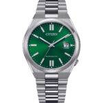 Orologio Solo Tempo Automatico Verde Uomo Citizen Tsuyosa NJ0150-81X