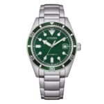 Orologio Solo Tempo Automatico Verde Uomo Citizen Marine NJ0220-52X