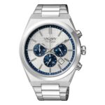 Orologio Crono Bianco con Dettagli Blu Timeless Uomo Vagary By Citizen