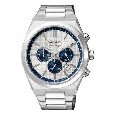 Orologio crono da uomo con dettagli blu vagary by citizen IV4 918 11