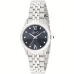 Orologio Solo Tempo Silver Nero Donna Liujo Tiny TLJ2422