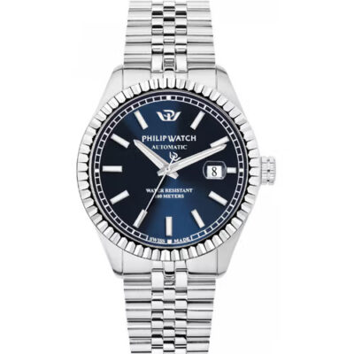 Orologio solo tempo automatico uomo quadrante blu idea regalo R8223597022