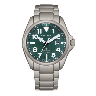 Orologio solo tempo verde uomo per immersioni subacquee citizen promaster BN0241 59W