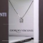 Girocollo Punto Luce in Oro con Diamante 0.41ct Giorgio Visconti