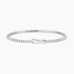 Bracciale in Argento Tennis con Zirconi 2mm Donna Mabina