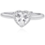 Anello con Zircone Cuore e Zirconi Donna Mabina