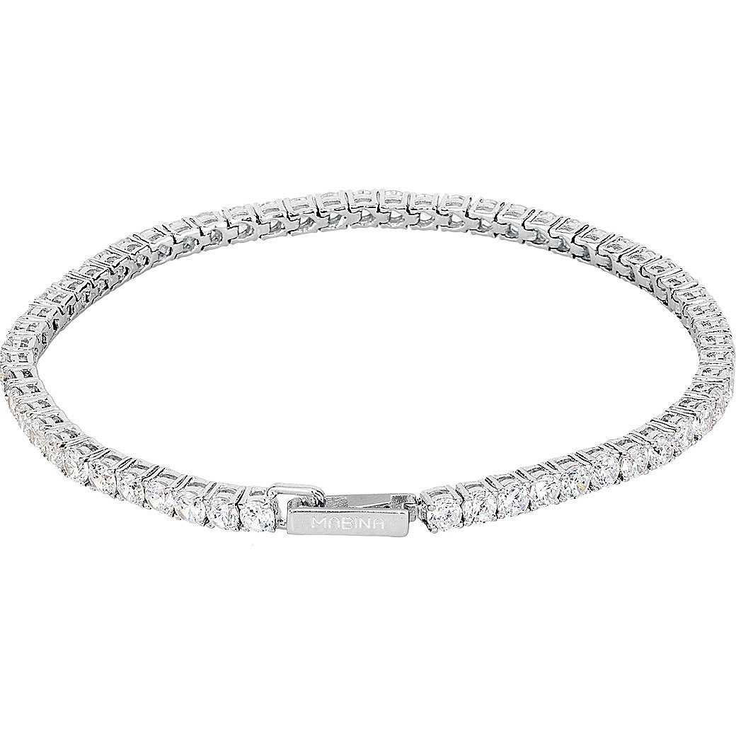bracciale-donna-gioielli-mabina-gioielli-533020-m_467022.jpg Bracciale in Argento Tennis con Zirconi 3.5mm Donna Mabina - immagine 1