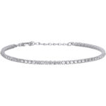 Bracciale Tennis con Zirconi Bianchi 2mm Donna Mabina