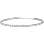 Bracciale Tennis con Zirconi Bianchi 2.5mm Donna Mabina
