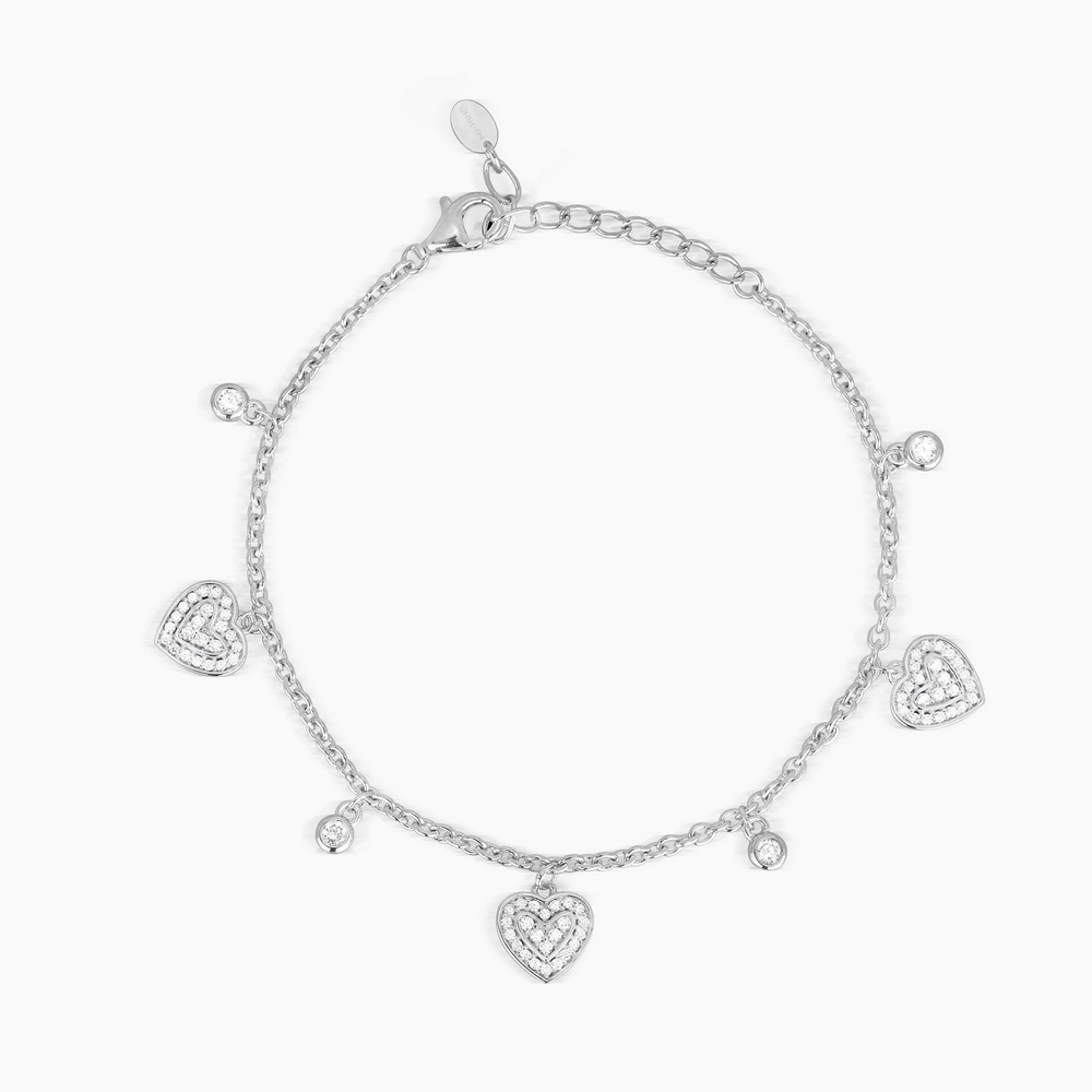 bracciale-donna-mabina-con-cuori-in-zirconi-533354.bmp Bracciale in Argento con Cuori in Zirconi Donna Mabina - immagine 1