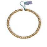 Bracciale Oro Giallo 18Kt Maglia Groumette Schiacciata Uomo