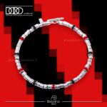 Bracciale ROSSO NERO in Argento 925 Dodo Mariani