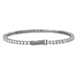Bracciale Tennis con Zirconi Bianchi Uomo Mabina