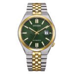 Orologio Meccanico Solo Tempo Verde Bicolore Uomo Citizen Tsuyosa  60 NK0024-54X