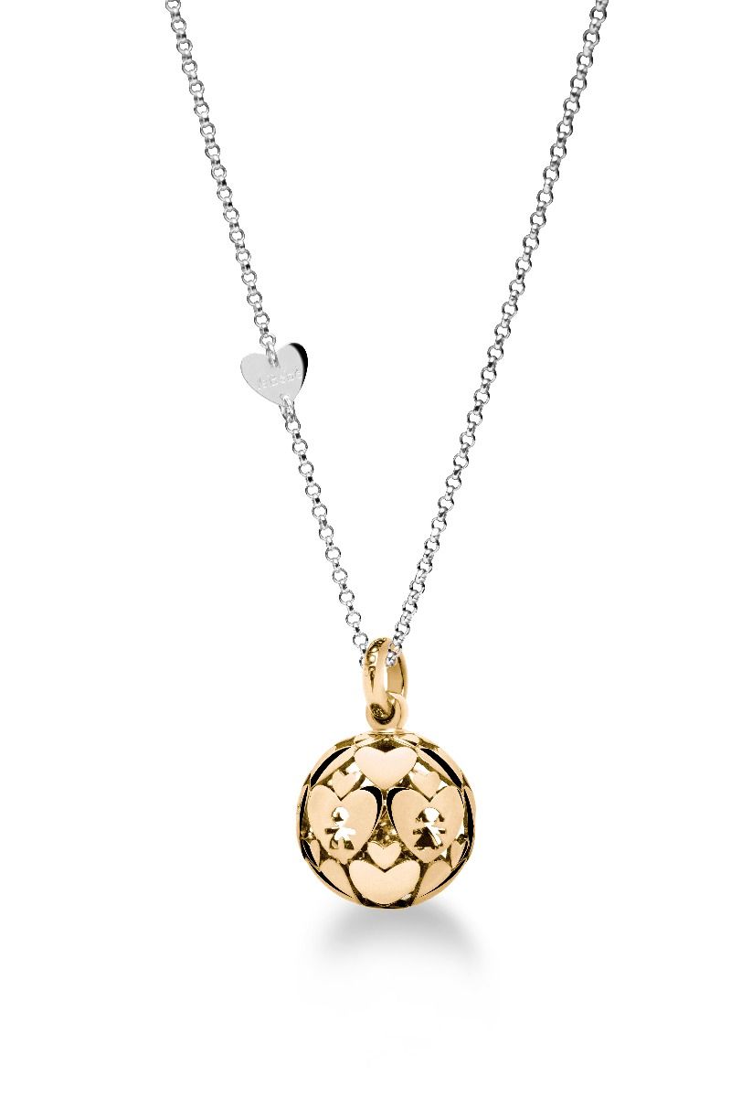 snm017.jpg Collana con Ciondolo Suonamore Dorato Donna Le Bebé - I Mondi - immagine 1
