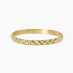Bracciale Bangle in Acciaio Dorato Matelassè Donna Kidult