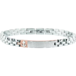 Bracciale con Piastra Centrale e Dettaglio Ancora Uomo Sector Marine