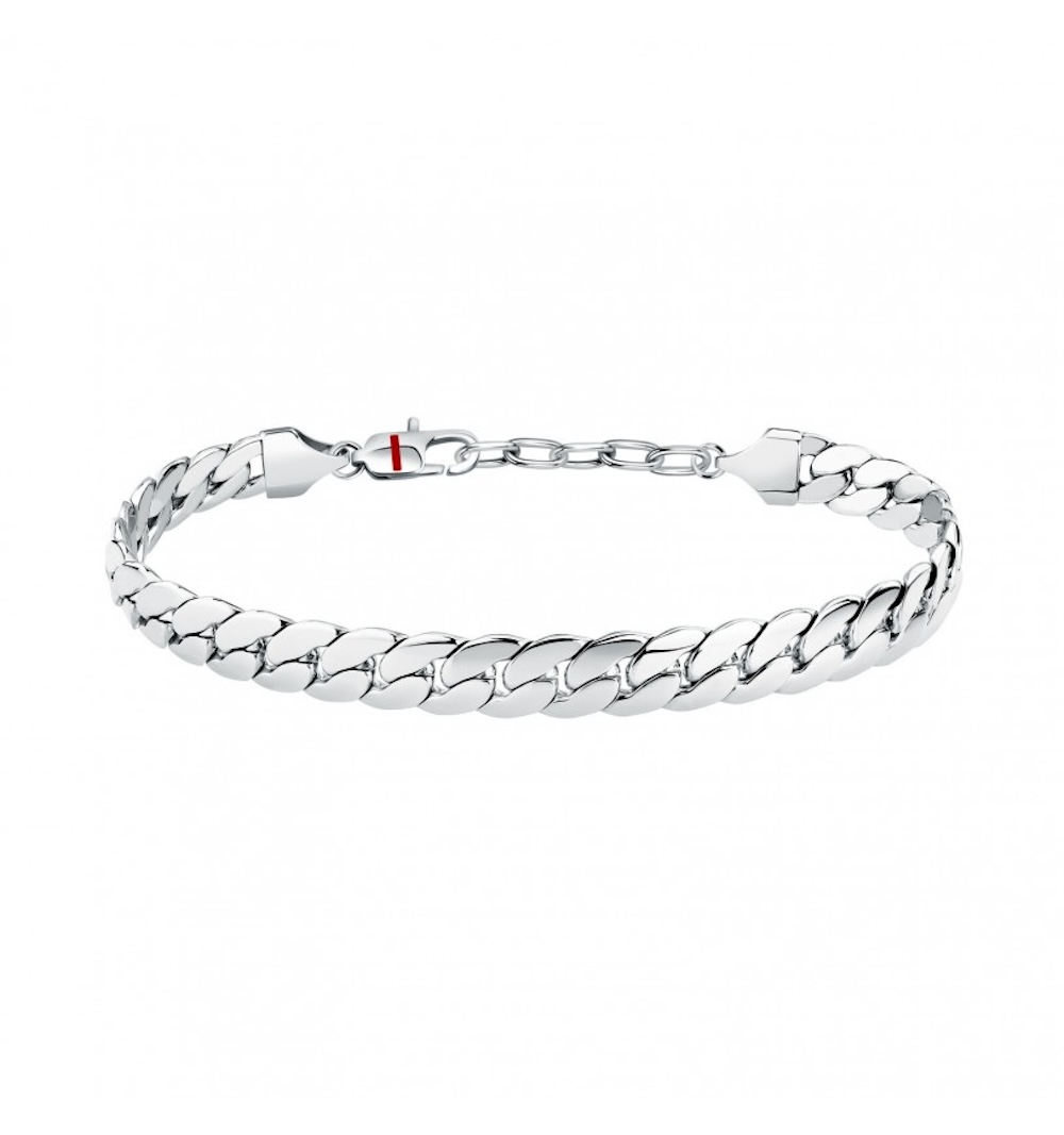 Bracciale-groumette-piatto-da-uomo-idea-regalo-per-lui-bracciale-sector-uomo-SZS141.jpg Bracciale in Acciaio Groumette Piatto Uomo Sector - immagine 1