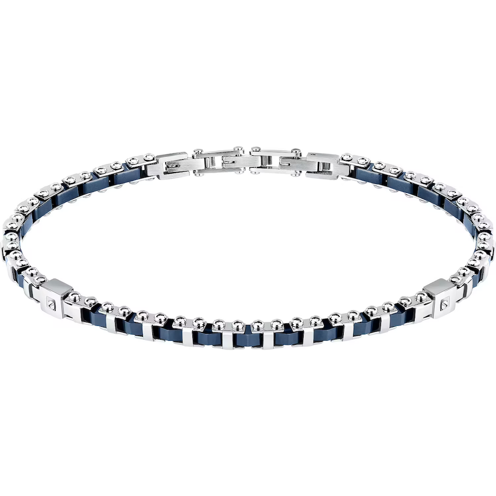 Bracciale-uomo-in-acciaio-con-ceramica-blu-idea-regalo-per-lui-sector-SAFR40-.png Bracciale Acciaio e Ceramica Blu Uomo Sector Marine - immagine 1