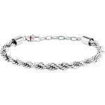 Bracciale in Acciaio Maglia Corda Grande 6mm Uomo Sector