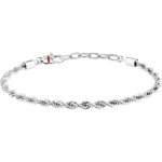 Bracciale in Acciaio Maglia Corda 4mm Uomo Sector