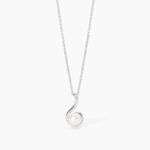 Collana in Argento con Perla Pendente Donna Mabina