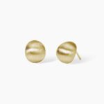 Orecchini in Argento Dorato Goccia Satinata Donna Mabina